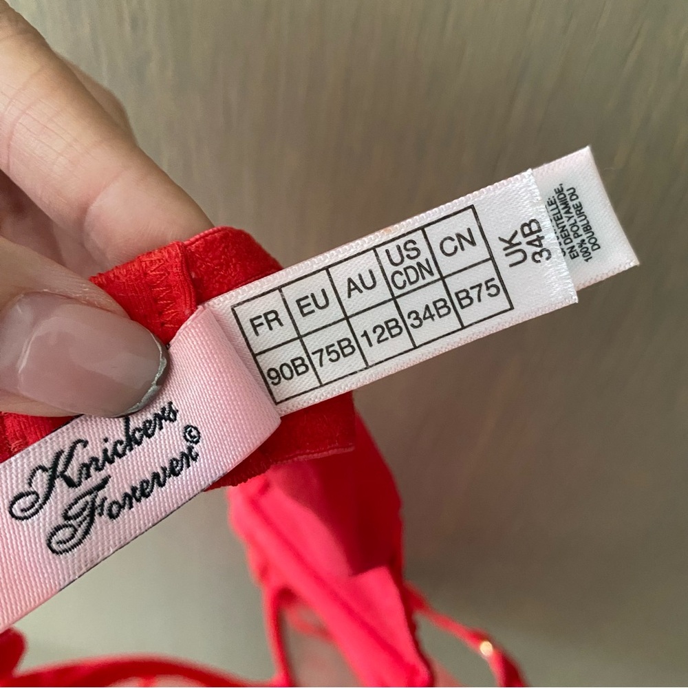 Agent Provocateur Pollie Plunge Underwired Bra red - Picture 8 of 8